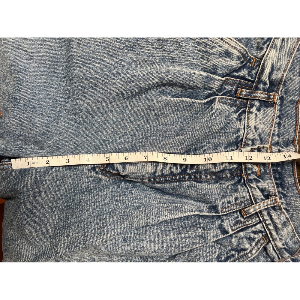 VTG Bill Blass Jeans Womens 12 Blue Pleated High Waist Acid Wash Denim 90s Mom - Picture 13 of 14